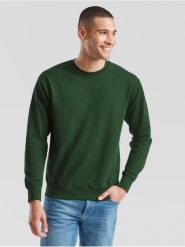 Lekka bluza dresowa Fruit Of The Loom Adulto Verde Oscuro. Zielone bluzy damskie fruit of the loom, m, bez wzorów, z bawełny, bez ramiączek, bez kaptura. Za 149.99 zł.