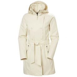 Płaszcz damski Helly Hansen Welsey II. Białe płaszcze damskie Helly Hansen, na lato, xl, bez wzorów, z materiału, eleganckie, bez kołnierzyka, bez kaptura. Za 925.00 zł.
