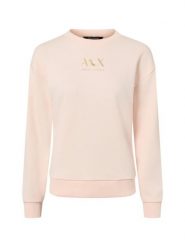Armani Exchange Bluza Kobiety Bawełna różowy, XL. Czerwone bluzy damskie Armani Exchange, xl, bez wzorów, z bawełny, eleganckie, bez ramiączek, bez kaptura. Za 279.95 zł.