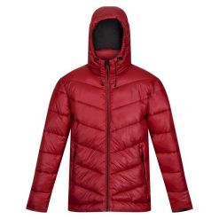 Męska Kurtka Zimowa Puchowa Z Kapturem Toploft II. Czerwone kurtki męskie Regatta, na zimę, m, bez wzorów, z puchu, sportowe, z kapturem. Za 302.99 zł.