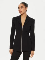 HUGO Marynarka Azera-1 50540392 Czarny Regular Fit. Czarne marynarki i żakiety damskie Hugo, bez wzorów, z syntetyku, bez kołnierzyka, bez ramiączek. Za 979.99 zł.