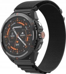 Smartwatch Hammer Watch 2 Czarny (SMA002929). Czarne zegarki smartwatch HAMMER, bez wzorów. Za 453.18 zł.