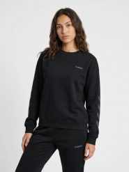Bluza damska Hummel Keeper Chevron. Czarne bluzy damskie Hummel, m, bez wzorów, z bawełny, klasyczne, bez ramiączek, bez kaptura. Za 200.16 zł.