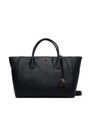 Guess Torebka Marissa HWBG23 33240 Czarny. Czarne shopperki damskie Guess, z aplikacjami, ze skóry, bez dodatków. Za 674.99 zł.