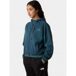 Bluza Damska The North Face W Mountain Athletics. Niebieskie bluzy damskie The North Face, bez wzorów, bez ramiączek, bez kaptura. Za 429.00 zł.