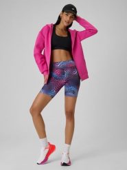 4F Legginsy kolarki dzianinowe damskie - multikolor XS. Legginsy damskie 4F, bez wzorów, z dzianiny. Za 79.99 zł.