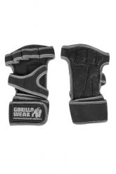 Yuma Rękawiczki do podnoszenia ciężarów - Czarny/Szary. Czarne rękawiczki męskie GORILLA WEAR, bez wzorów, z poliesteru. Za 133.00 zł.