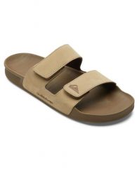 Sandały wsuwane dla Mężczyzn RIVI LEATHER Beżowy. Brązowe sandały męskie Quiksilver, bez wzorów, z gumy, bez zapięcia. Za 349.99 zł.