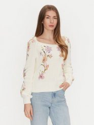 TWINSET Sweter 251TP3642 Beżowy Regular Fit. Brązowe swetry nierozpinane damskie Twinset, xl, bez wzorów, z bawełny, bez kołnierzyka, bez ramiączek. Za 529.99 zł.