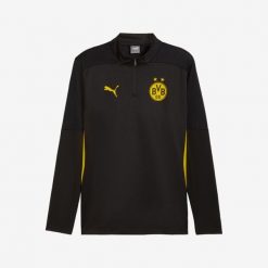 Bluza piłkarska na trening Puma Borussia Dortmund 24/25. Bluzy damskie Puma, l, bez wzorów, z materiału, bez ramiączek, bez kaptura. Za 349.99 zł.