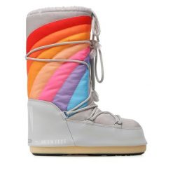 Śniegowce Moon Boot. Szare śniegowce damskie Moon Boot, bez zapięcia. Za 949.99 zł.