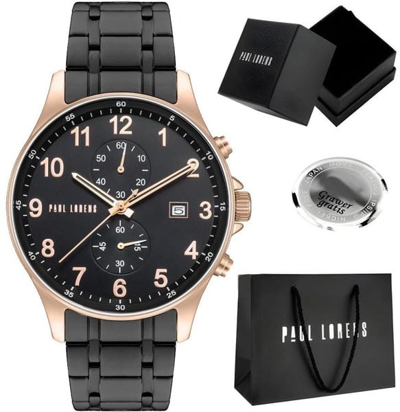 Zegarek męski Paul Lorens GHOST-1A4 Z GRAWEREM. Zegarki męskie Paul Lorens, bez wzorów. Za 239.00 zł.