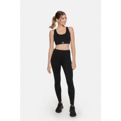 Legginsy fitness damskie Eclipse Cardiobunny z wysokim stanem. Czarne bielizna sportowa damska Cardio Bunny, bez wzorów. Za 59.99 zł.