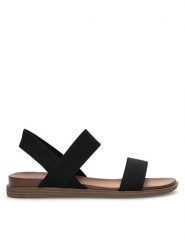 Clara Barson Sandały AKIRA WS060701-01 Czarny. Czarne sandały damskie Clara Barson, bez wzorów, z materiału, bez obcasa, na płaskiej podeszwie, bez zapięcia. Za 55.99 zł.