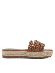 DeeZee Klapki INCREDIBLE KL-E8875-2 Brązowy. Brązowe klapki damskie DeeZee, bez wzorów, z syntetyku, bez obcasa, bez zapięcia. Za 129.99 zł.