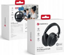 Słuchawki ForCell FORCELL F-AUDIO słuchawki bezprzewodowe nagłowne ANC Pro Sound Craft czarne. Czarne słuchawki bezprzewodowe ForCell. Za 126.83 zł.