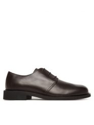 Calvin Klein Półbuty HM0HM01824 Brązowy. Brązowe buty wizytowe męskie Calvin Klein, bez wzorów, ze skóry, bez obcasa, bez zapięcia. Za 899.99 zł.