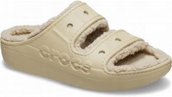 Klapki Dla Dorosłych Crocs Baya Cozzy Sandal. Brązowe klapki męskie Crocs, bez wzorów, z materiału, bez zapięcia. Za 149.99 zł.