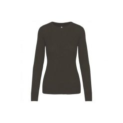 Damski sweter z okrągłym dekoltem Kariban. Szare swetry nierozpinane damskie KARIBAN, m, bez wzorów, z bawełny, eleganckie, bez kołnierzyka, bez ramiączek. Za 230.00 zł.
