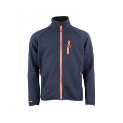 Kurtka polarowa Peak Mountain. Niebieskie kurtki męskie Peak Mountain, bez wzorów, z polaru, sportowe, bez kaptura. W wyprzedaży za 340.00 zł.