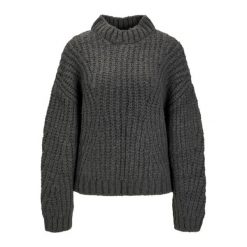 Damski sweter z długim rękawem JJXX maxime. Szare swetry nierozpinane damskie JJXX, na zimę, bez wzorów, eleganckie, bez kołnierzyka, bez ramiączek. Za 265.00 zł.