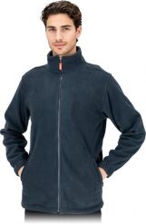 Męska bluza ochronna stójka zamek dzianina polarowa fason grafitowy. REGULAR POLAR-SMOFI XL. Brązowe bluzy sportowe męskie Reis, m, bez wzorów, z dzianiny, bez kaptura. Za 62.98 zł.