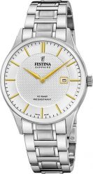 Zegarek męski Festina F20067-2 srebrny. Szare zegarki męskie Festina, bez wzorów, srebrne. Za 1,208.81 zł.