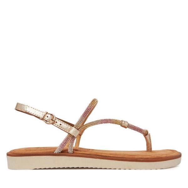 Sandały Tamaris. Brązowe sandały damskie Tamaris, bez wzorów, bez obcasa, na płaskiej podeszwie, bez zapięcia. Za 149.99 zł.