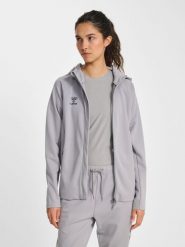 Damska bluza dresowa z kapturem Hummel Cima 2.0. Szare bluzy damskie Hummel, xl, bez wzorów, z dresówki, klasyczne, bez ramiączek, z kapturem. Za 340.05 zł.