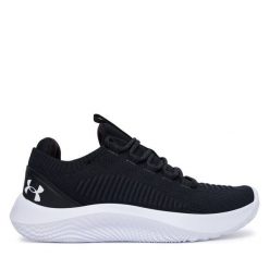 Buty na siłownię Under Armour. Czarne obuwie sportowe damskie Under Armour, bez wzorów, bez zapięcia, na fitness i siłownię. Za 449.99 zł.