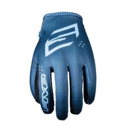 Rękawiczki XR-RIDE - NIEBIESKIE - M/9. Niebieskie rękawiczki męskie FIVE GLOVES, bez wzorów, ze skóry. Za 87.00 zł.