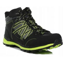 Buty trekkingowe męskie Samaris Mid II Regatta. Czarne buty zimowe męskie Regatta, bez wzorów, bez obcasa, bez zapięcia. Za 271.00 zł.