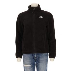 Second life - Kurtka polarowa TNF Black Osito dla kobiet - Jak nowy. Czarne kurtki sportowe damskie The North Face, s, bez wzorów, z materiału, bez ramiączek, bez kaptura, trekkingowe. Za 212.96 zł.