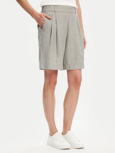 United Colors Of Benetton Bermudy 4AGHD901V Szary Relaxed Fit. Szare szorty damskie United Colors Of Benetton, bez wzorów, ze lnu. Za 239.99 zł.