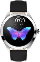 Smartwatch Rubicon KW10 Czarny (RNAE36SIBX05AX). Czarne zegarki smartwatch Rubicon, bez wzorów. Za 89.00 zł.