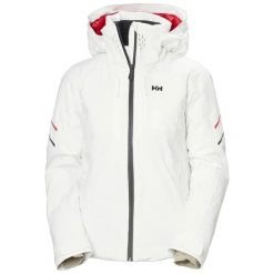 Damska kurtka narciarska Helly Hansen Alphelia Infinity. Czarne kurtki sportowe damskie Helly Hansen, l, bez wzorów, bez ramiączek, bez kaptura, narciarskie, primaloft. Za 2,396.00 zł.