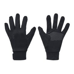 Rękawiczki trekkingowe męskie Under Armour Storm Liner. Czarne rękawiczki męskie Under Armour, bez wzorów. Za 89.99 zł.