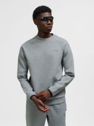 Bluza z okrągłym dekoltem Hummel Tech Fleece Regular. Szare bluzy damskie Hummel, na jesień, m, bez wzorów, z bawełny, eleganckie, bez ramiączek, bez kaptura. Za 267.95 zł.