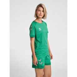 Damski jersey Hummel Lead. Zielone koszulki sportowe damskie Hummel, s, bez wzorów, z jersey, bez ramiączek, do piłki ręcznej. W wyprzedaży za 130.00 zł.