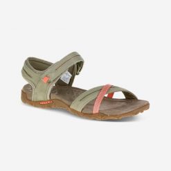 Sandały turystyczne damskie Merrell Terran Cross. Sandały damskie Merrell, bez wzorów, z kauczuku, bez obcasa, bez zapięcia. Za 329.99 zł.