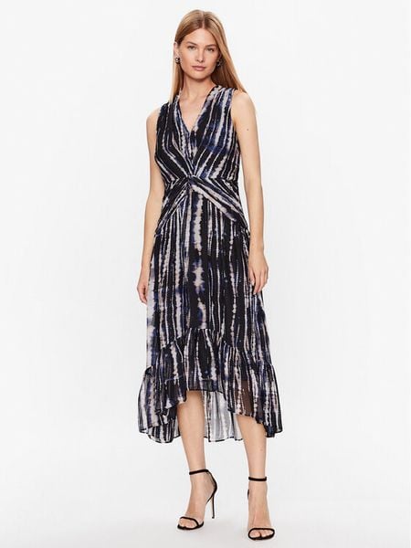 DKNY Sukienka koktajlowa DD3E6991 Czarny Regular Fit. Czarne sukienki damskie DKNY, bez wzorów, z syntetyku, wizytowe, bez kołnierzyka, bez ramiączek. Za 369.99 zł.