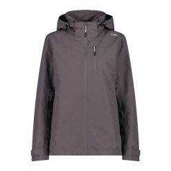 Kurtka damska turystyczna CMP 35Z5036. Szare kurtki sportowe damskie CMP, l, bez wzorów, bez ramiączek, bez kaptura. W wyprzedaży za 398.50 zł.