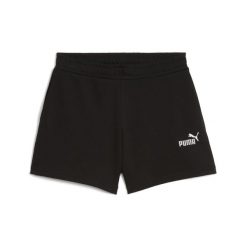Młodzieżowe szorty ESS z małym logo No. 1 PUMA Black. Czarna szorty damskie Puma, bez wzorów, prążkowane, młodzieżowe. Za 109.00 zł.