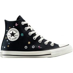 Adidasy Converse Chuck Taylor All Star, Dla obu płci. Czarne obuwie sportowe damskie Converse, bez wzorów, bez zapięcia. Za 590.00 zł.