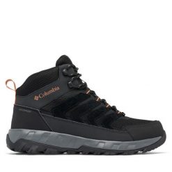 Trekkingi Columbia. Czarne botki męskie Columbia, bez wzorów, sportowe, bez obcasa, bez zapięcia. Za 319.99 zł.