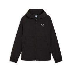 Kurtka z dresu Puma Woven. Czarne kurtki sportowe męskie Puma, xl, bez wzorów, z dresówki, bez kaptura, do biegania. Za 294.80 zł.