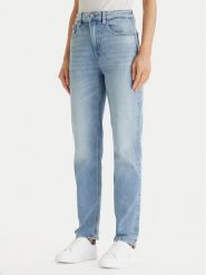 Calvin Klein Jeans Jeansy LV047F670G Niebieski Mom Fit. Niebieskie jeansy damskie Calvin Klein Jeans, bez wzorów, z bawełny. Za 489.99 zł.