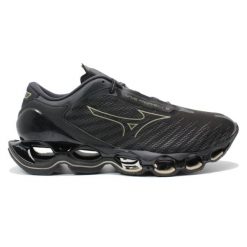 Buty sportowe Mizuno Wave Prophecy 12 czarne męskie. Czarne buty sportowe męskie Mizuno, bez wzorów, z materiału, bez zapięcia, do biegania, mizuno wave. W wyprzedaży za 848.35 zł.
