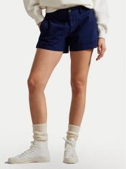 Polo Ralph Lauren Szorty materiałowe 211963798004 Granatowy Straight Fit. Niebieskie szorty damskie Polo Ralph Lauren, bez wzorów, z bawełny. Za 329.99 zł.