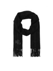 LAUREN RALPH LAUREN Szalik 454P04453006 Czarny. Czarne rękawiczki damskie Lauren Ralph Lauren, bez wzorów. Za 519.99 zł.